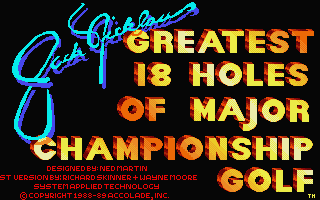 Jack Nicklaus' Greatest 18 Holes of Major Championship Golf