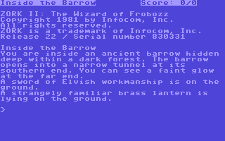 Zork II: The Wizard of Frobozz