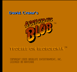 David Crane's A Boy and His Blob: Trouble on Blobolonia