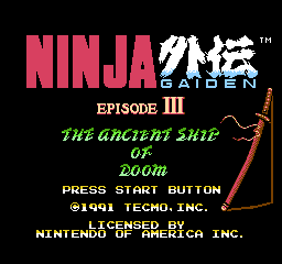 Ninja Gaiden III: The Ancient Ship of Doom