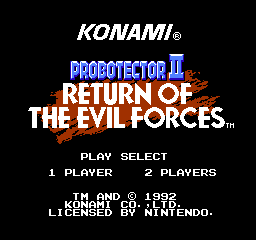 Probotector II: Return of the Evil Forces