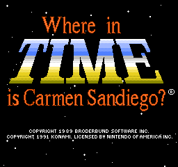 Where in Time is Carmen Sandiego?