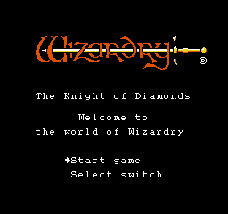 Wizardry: Knight of Diamonds - The Second Scenario