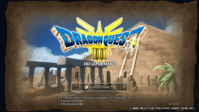 Dragon Quest III HD-2D Remake