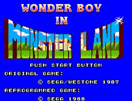 Wonder Boy in Monster Land