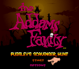 The Addams Family: Pugsley's Scavenger Hunt