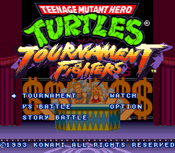 Teenage Mutant Hero Turtles: Tournament Fighters