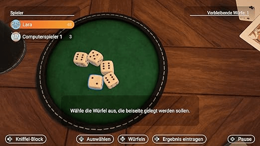 3 in 1 Spiele-Klassiker: Mensch ärgere dich nicht + Kniffel + Dog