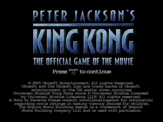 Peter Jackson's King Kong: The Official Game of the Movie